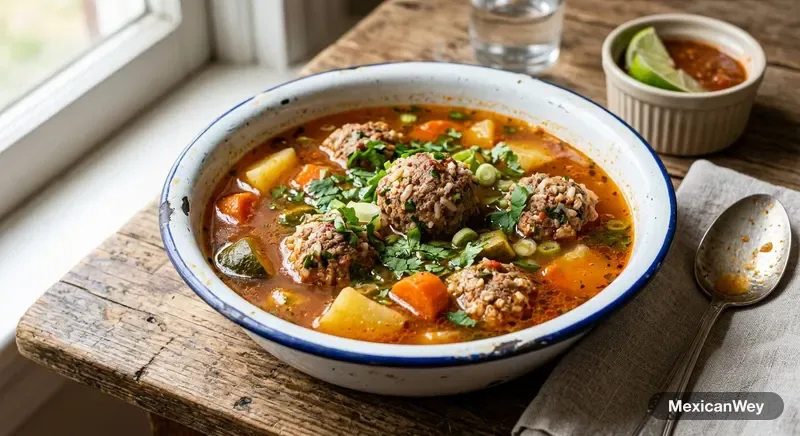 Caldo de Albóndigas