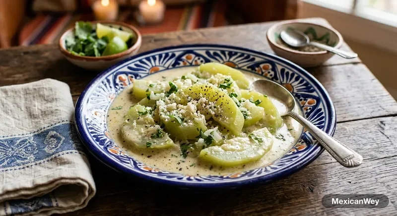 Chayote with Creamy Corn Sauce