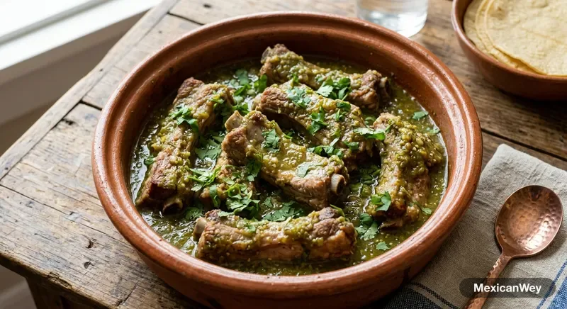Pork Ribs in Green Sauce