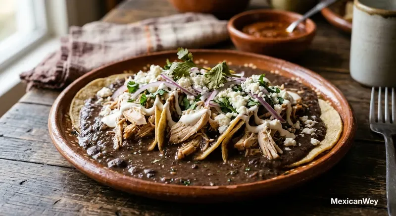 Enfrijoladas con Pollo
