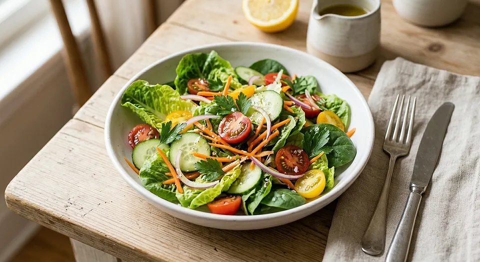 Green Salad with Lemon Vinaigrette
