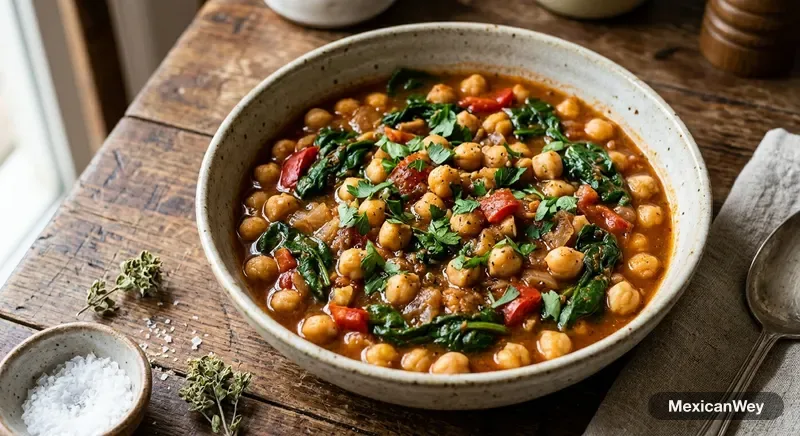 Estofado de Garbanzos con Espinacas