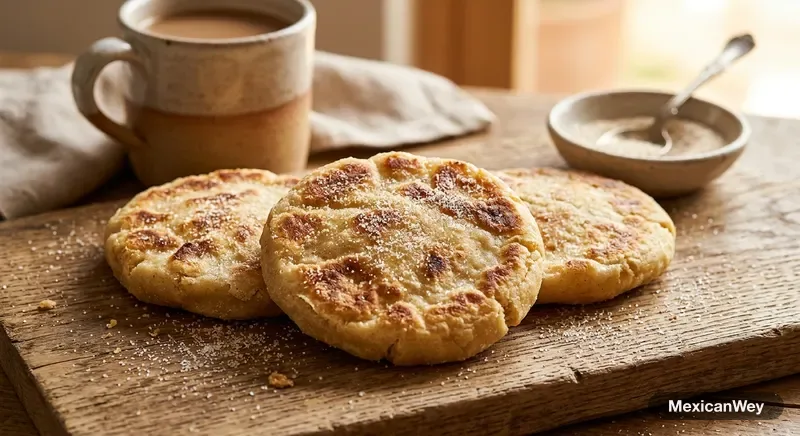 Fried Corn Cakes with Piloncillo