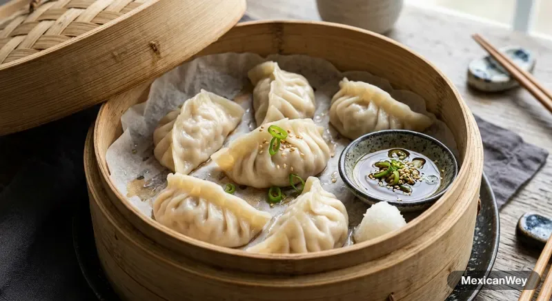 Steamed Gyoza with Ponzu Sauce