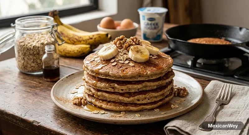 Banana Oat Pancakes
