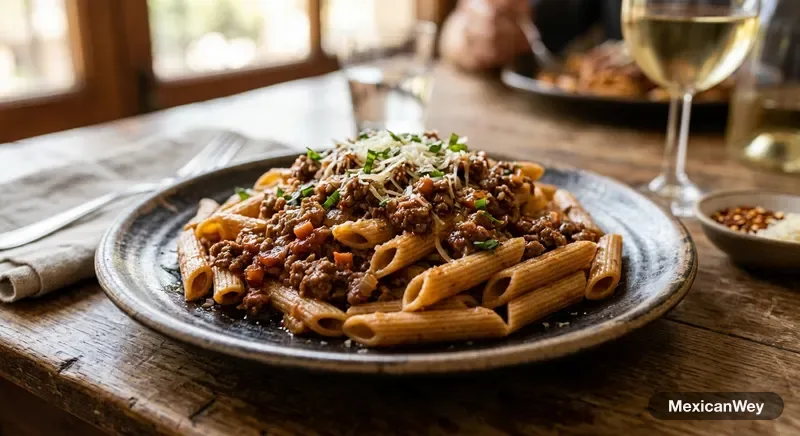 Whole Wheat Pasta with Beef Bolognese