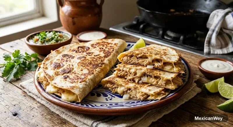 Shredded Chicken Quesadillas